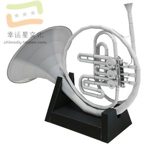 Musical Instrument Horn - Instrumento musical cuerno modelo de papel