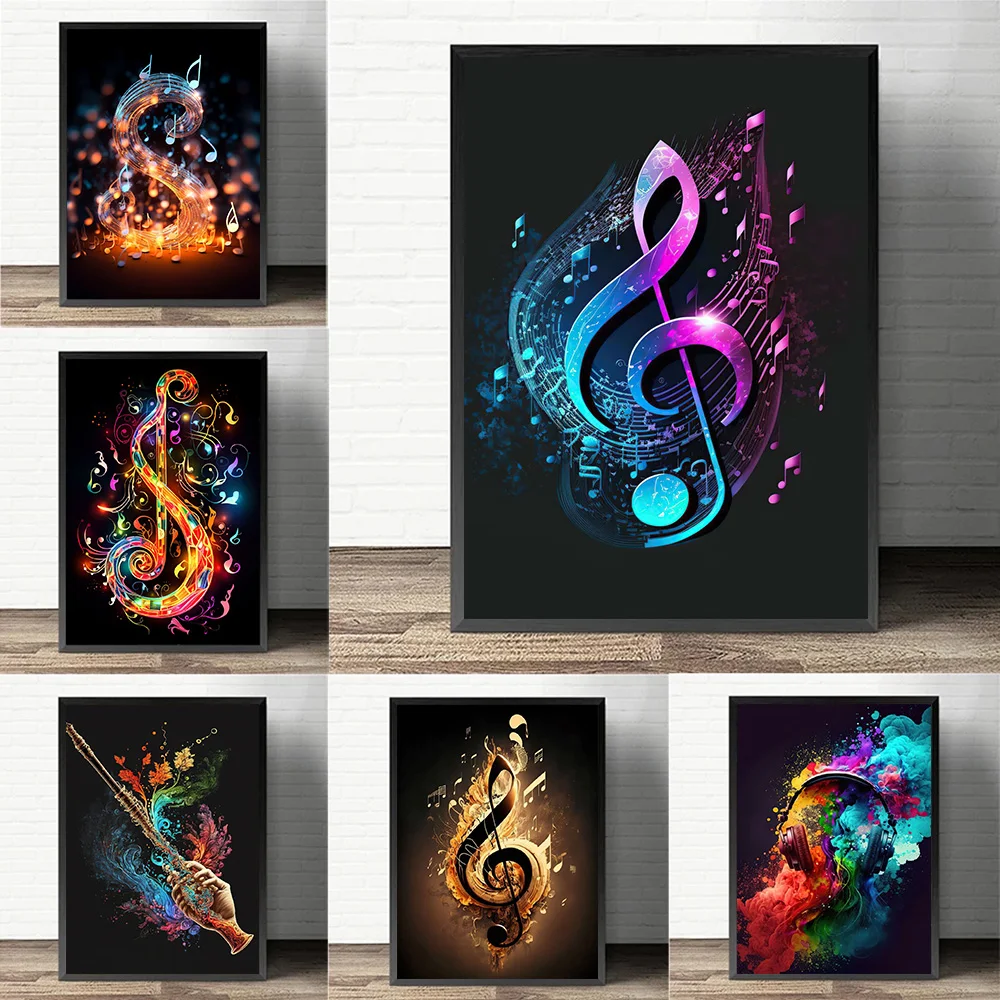 Musical Instrument Image - Impresiones de carteles de notas musicales