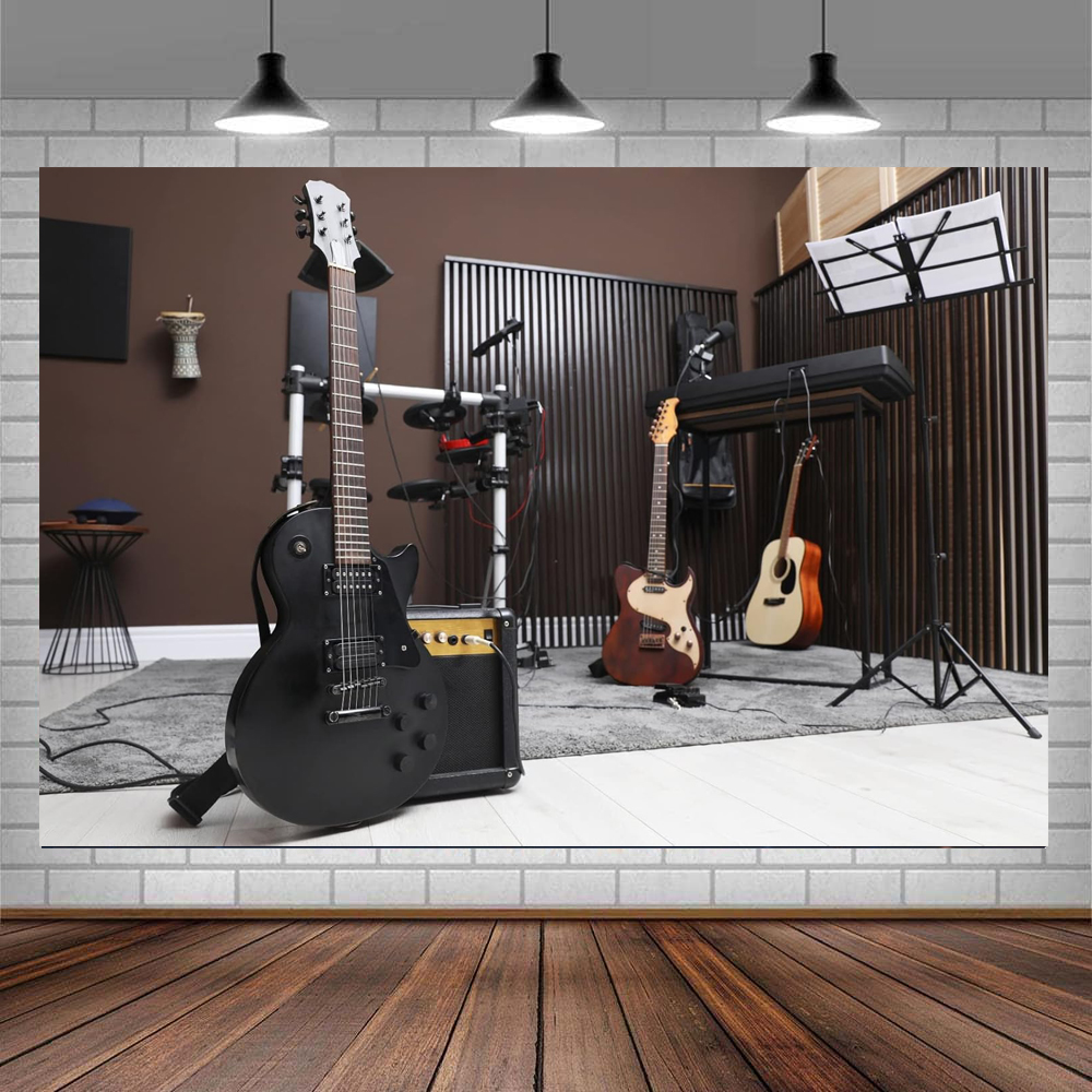 Musical Instrument Image - Fondo de fotografía de guitarra musical