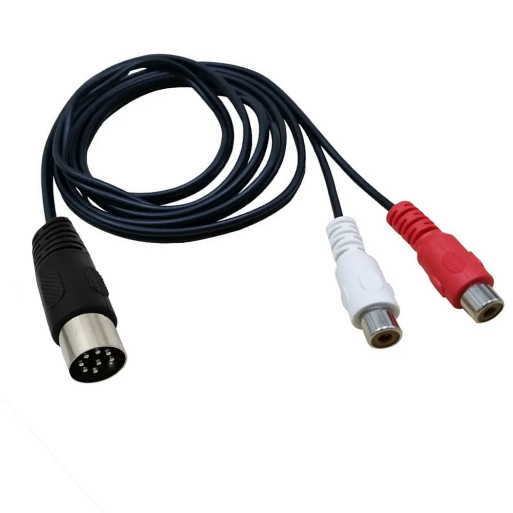Cable Din de 8 pines a 2RCA, e - Musical Instrument Symbols reseña y precio