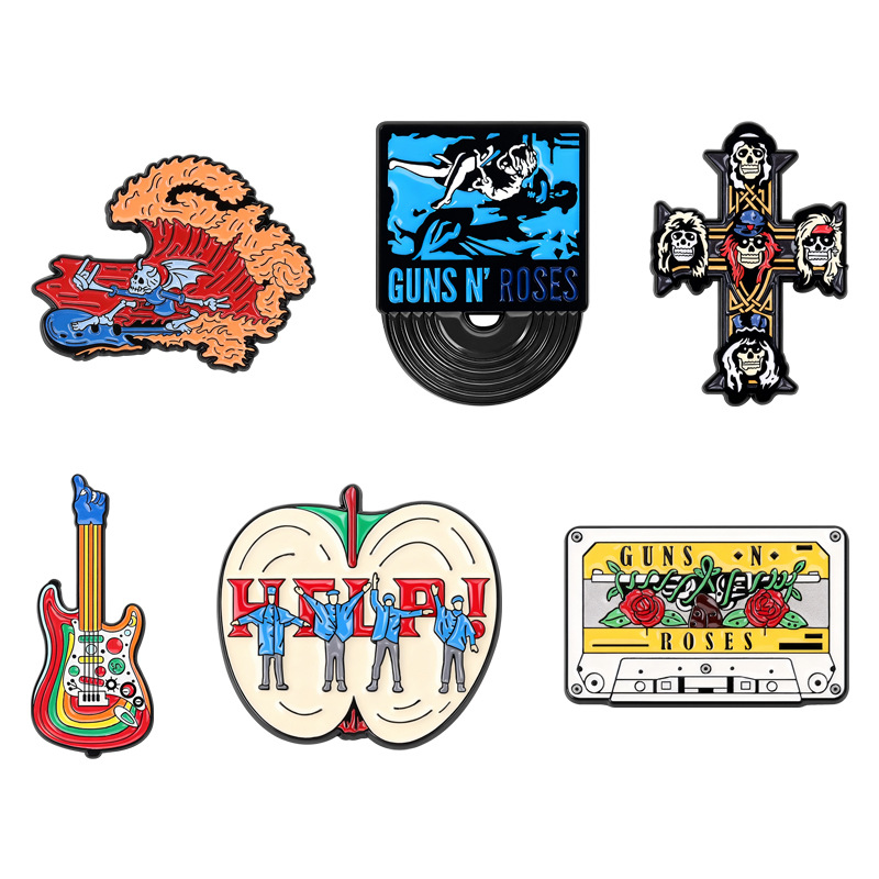 Pins de esmalte personalizados - Musical Instrument Symbols reseña y precio