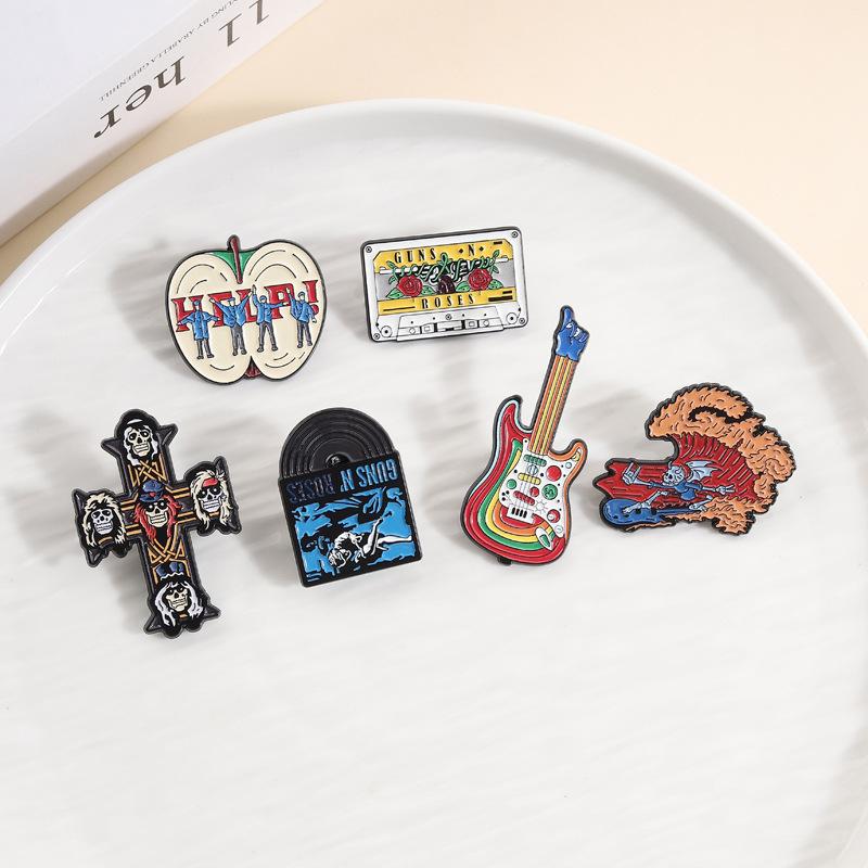 Pins de esmalte personalizados - Musical Instrument Symbols reseña y precio