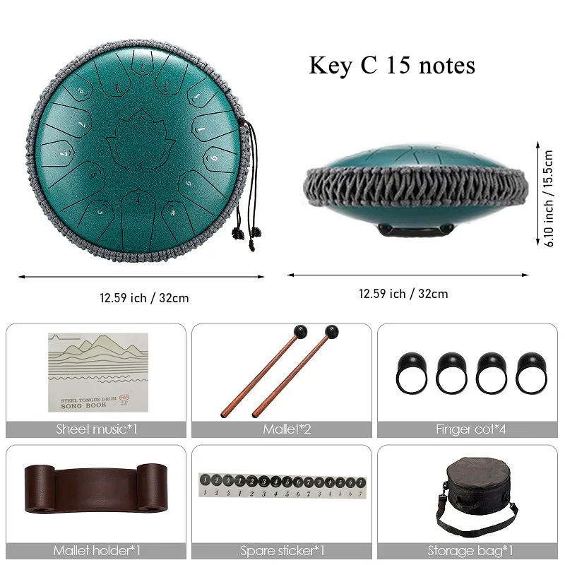 Hluru-tambor de lengua de acer - Musical Instrument Percussion reseña y precio