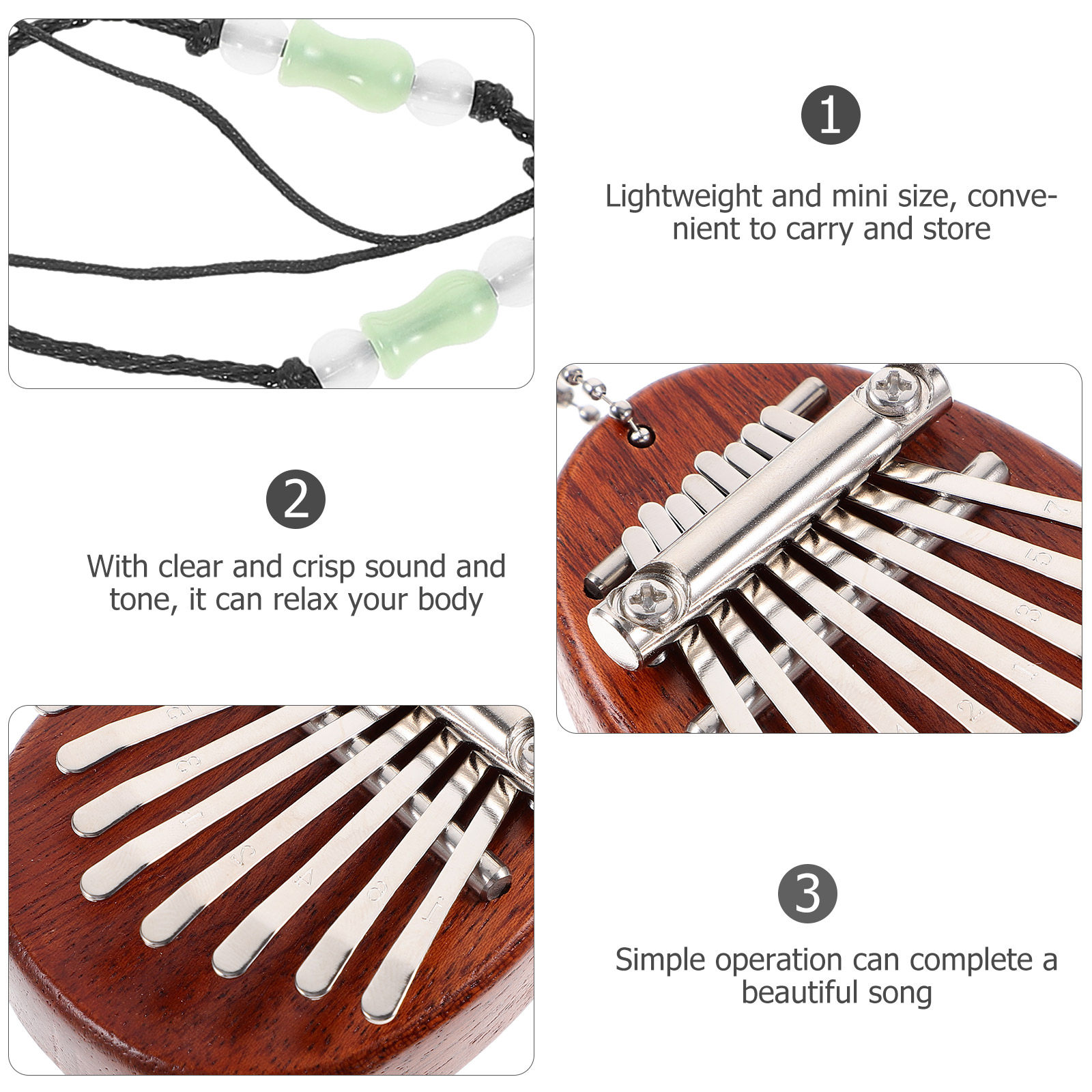 1 Juego de Kalimba Mini de 8 T - Musical Instrument Percussion reseña y precio