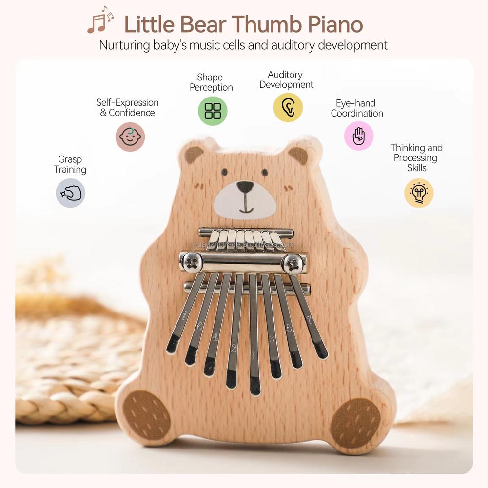Mini Kalimba de 8 Teclas, Pian - Musical Instrument Kalimba reseña y precio