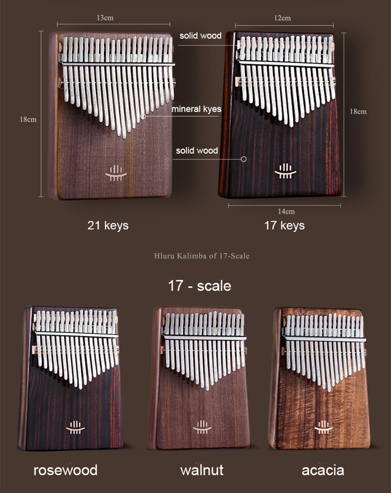 Hluru Kalimba de 17 teclas con - Musical Instrument Kalimba reseña y precio