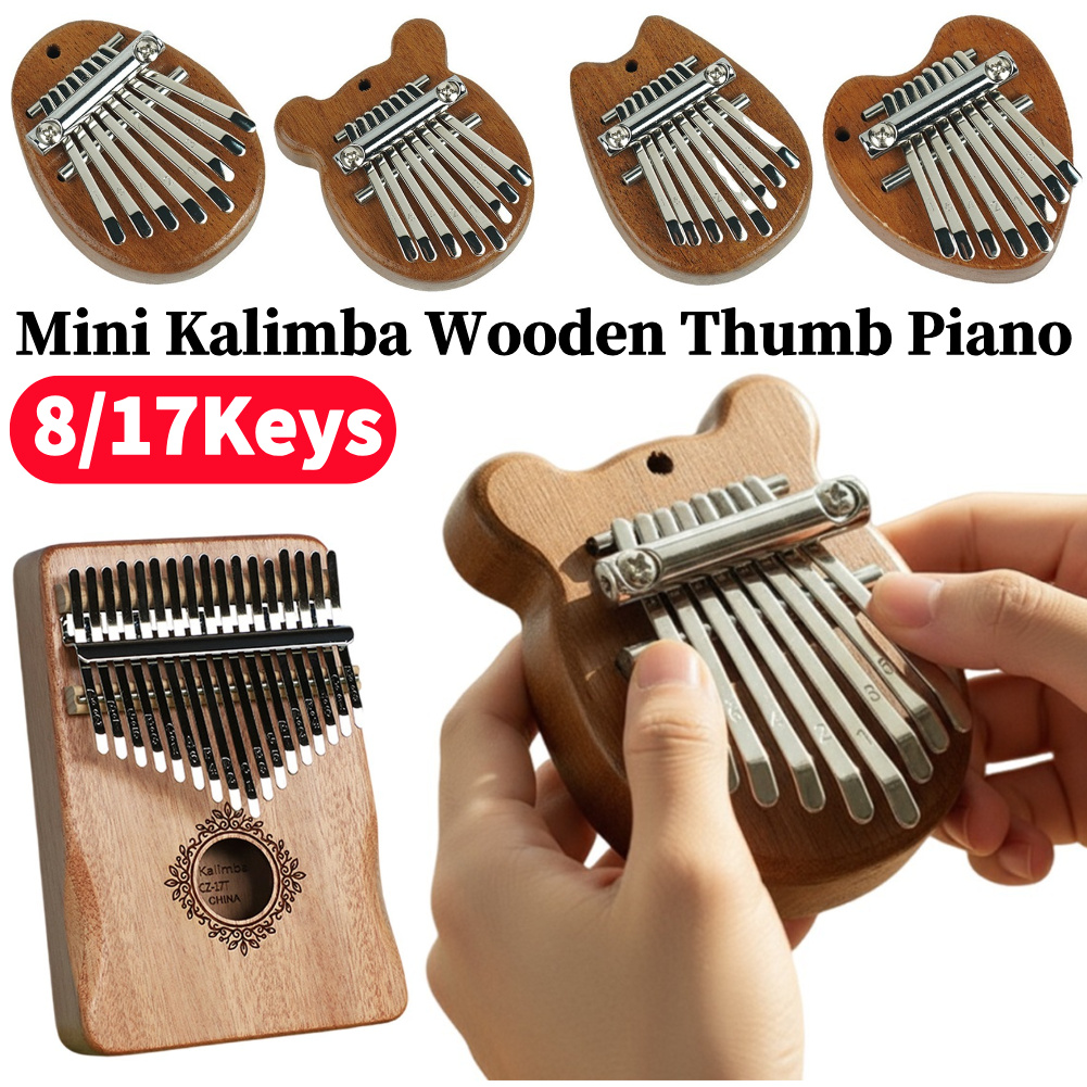 Mini Kalimba de Madera de 8/17 - Musical Instrument Kalimba reseña y precio