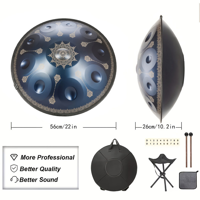Tambor Handpan de 10 Notas, 22 - Musical Instrument Drum reseña y precio