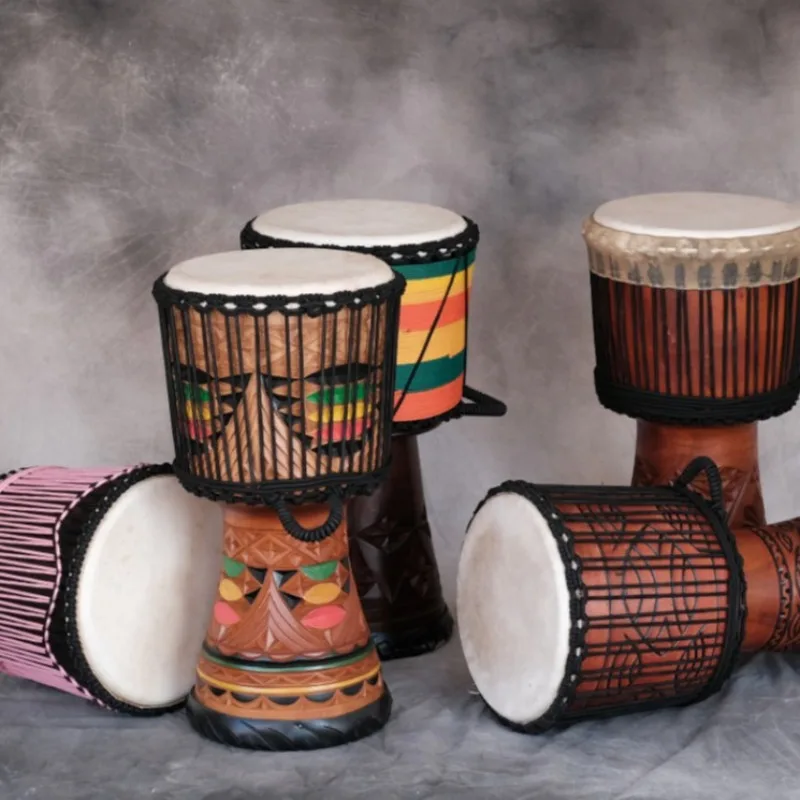 Tambor africano de caoba Djemb - Musical Instrument Percussion reseña y precio