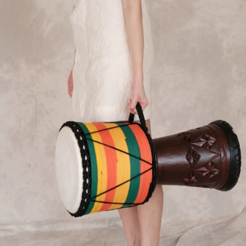 Tambor africano de caoba Djemb - Musical Instrument Percussion reseña y precio