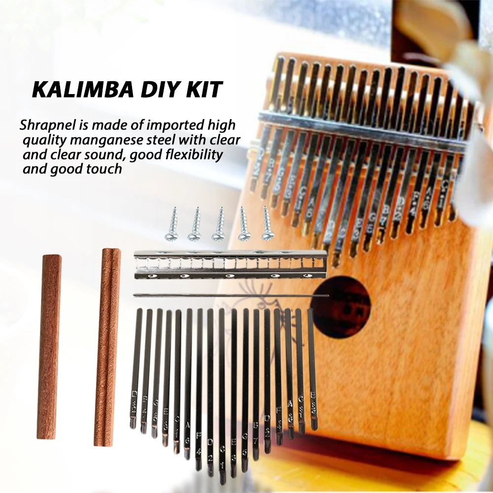 DIY 17 tonos Kalimba llaves ju - Musical Instrument Kalimba reseña y precio
