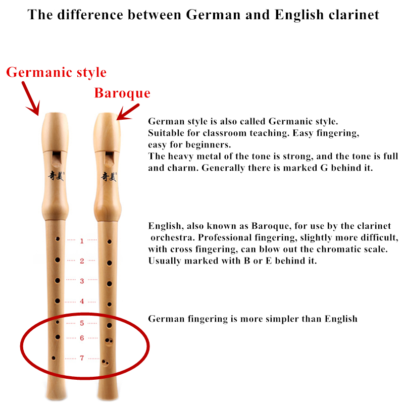 Flauta de clarinete vertical c - Musical Instrument German reseña y precio
