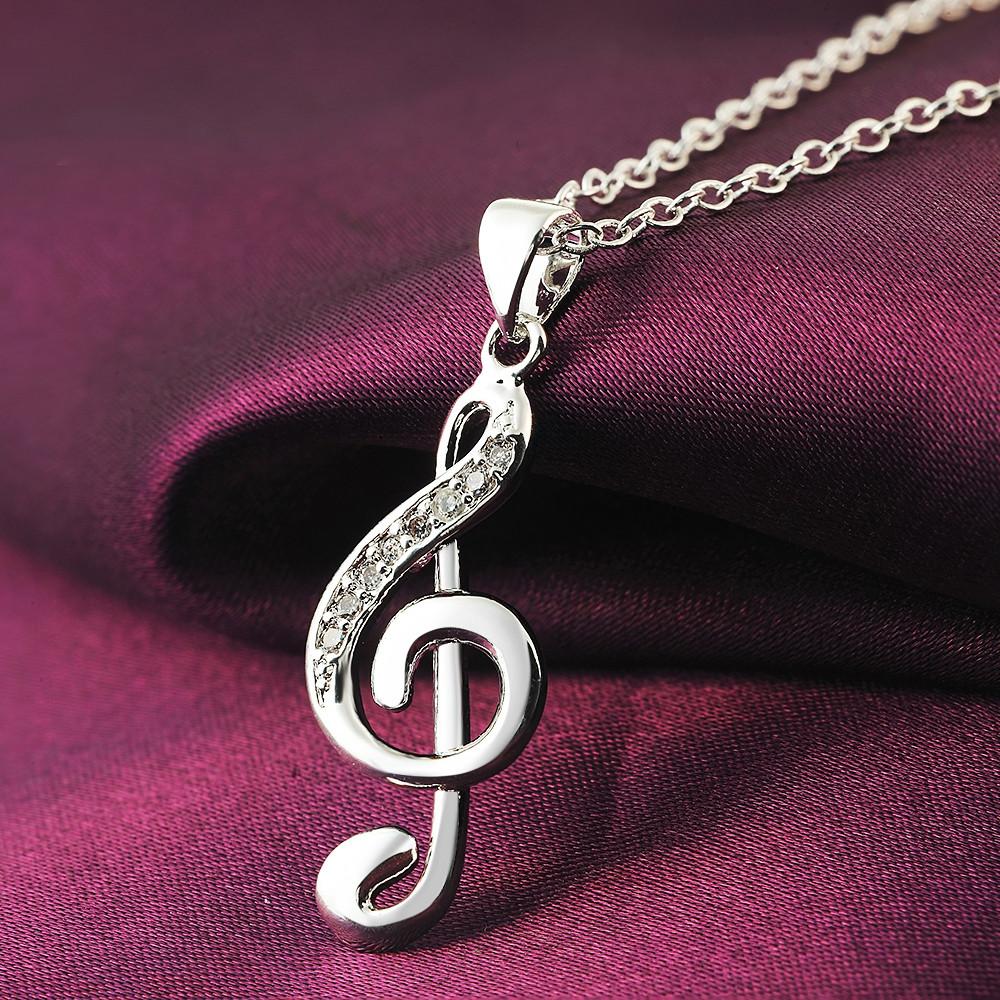 Collar de plata 925 de 45CM y  - Musical Instrument Symbols reseña y precio