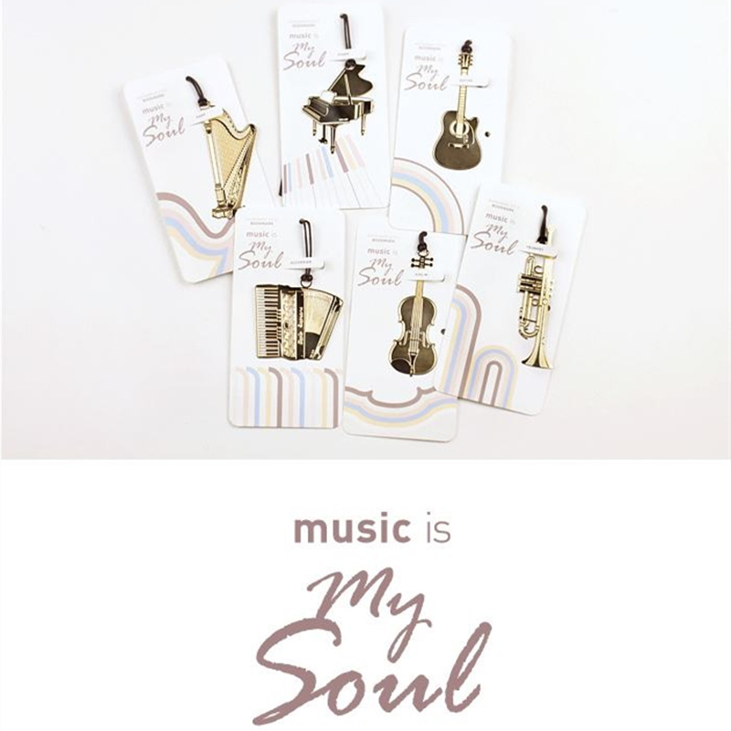 Marcapáginas de Metal para mús - Musical Instrument Symbols reseña y precio
