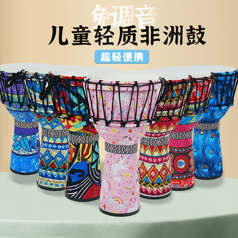 Tambor africano de PVC con pie - Musical Instrument Percussion reseña y precio