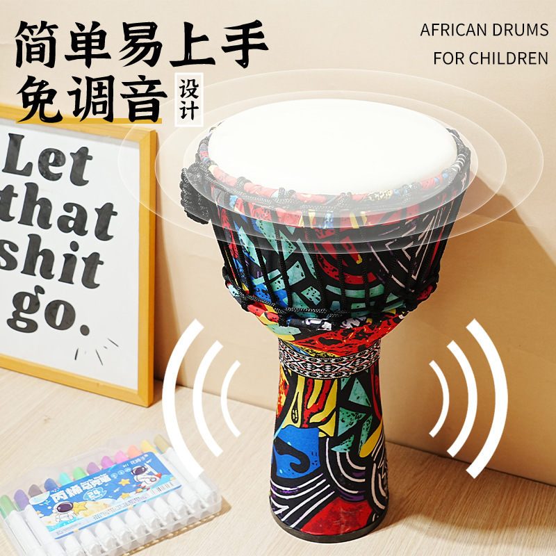 Tambor africano de PVC con pie - Musical Instrument Percussion reseña y precio