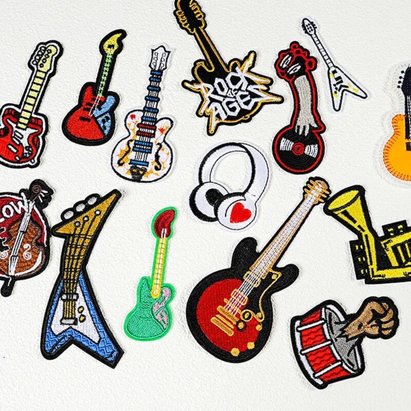 Parches bordados para planchar - Musical Instrument Image reseña y precio